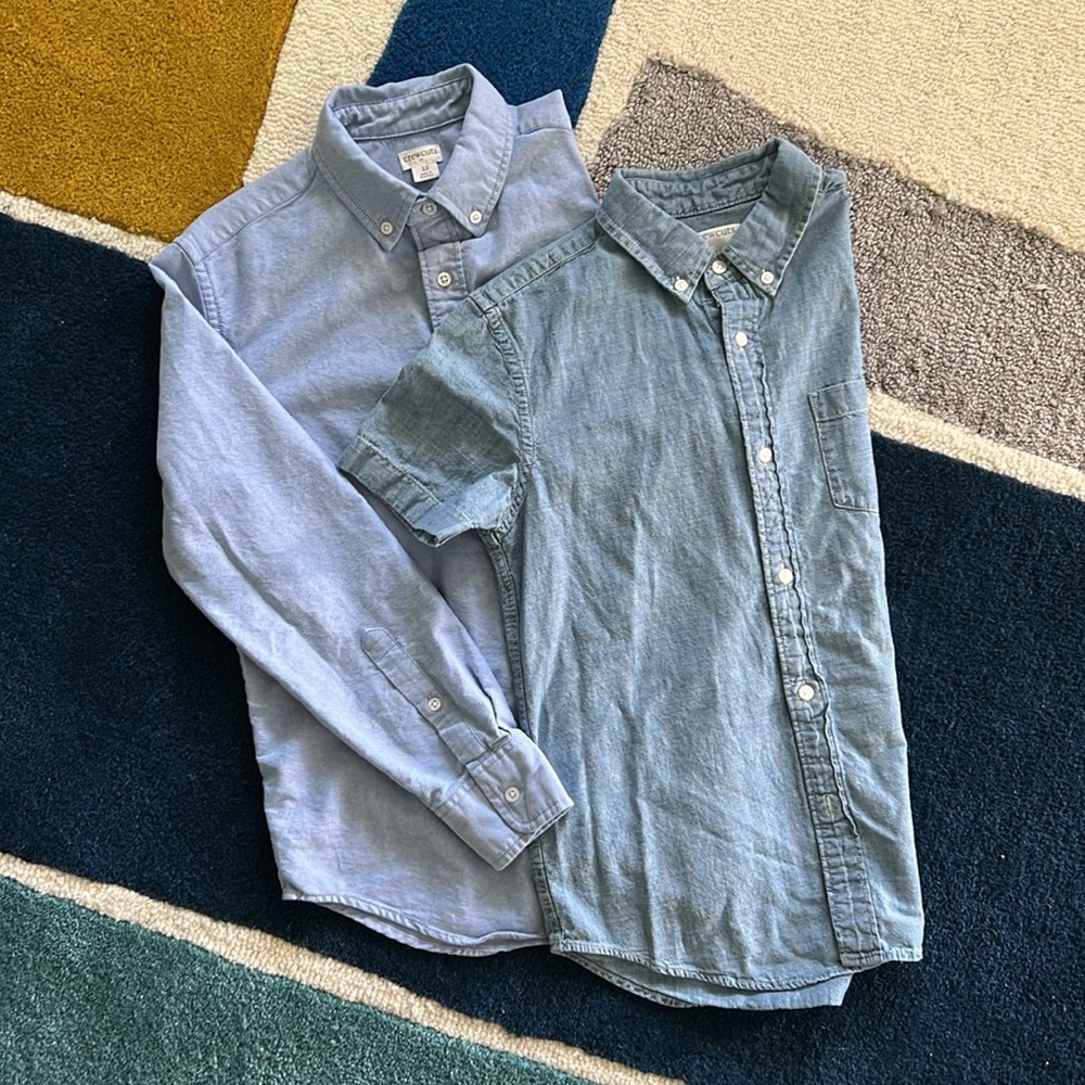 Crewcuts button-down shirts - size 12 - chambray